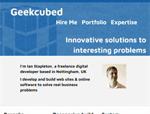 Tablet Screenshot of geekcubed.org